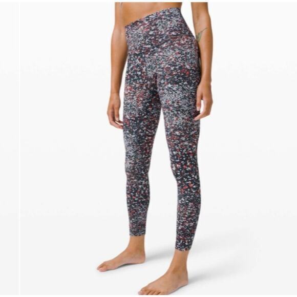 Lululemon Women's Align High Rise Tight Pants Leggings 28" Water Blossom Multi 2 - Picture 1 of 12